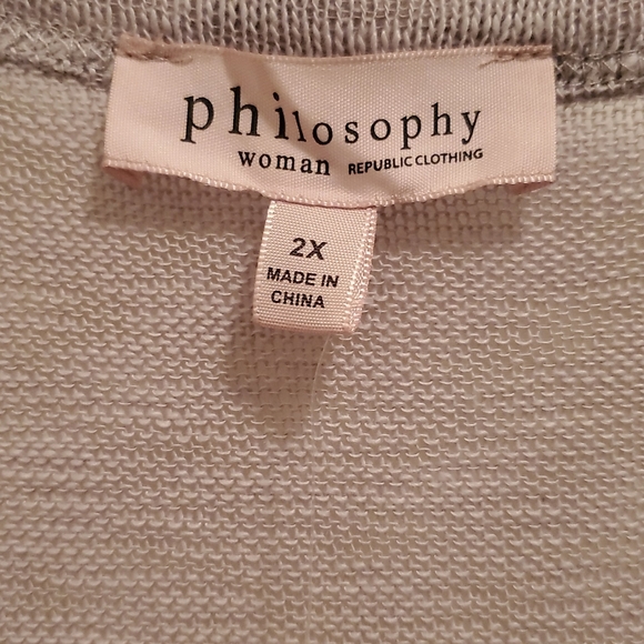 NWT Gray 2XL Open Sweater. - Picture 2 of 7